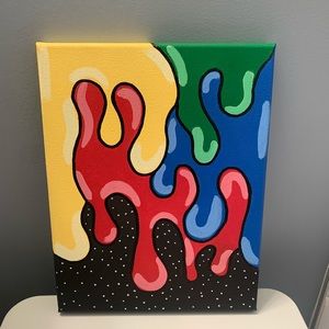 Drip art painting